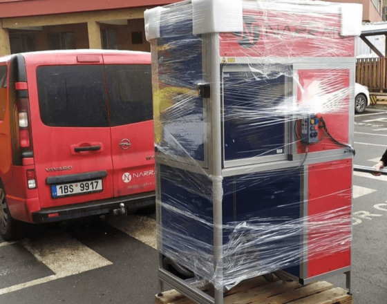 Laser station for spout cutting Narran veles