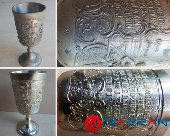 Gilded material laser cleaning