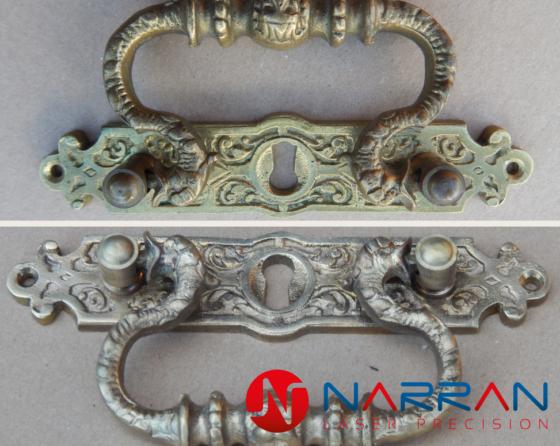 Brass laser cleaning