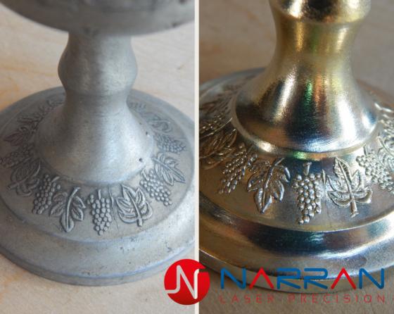 gilded vessel laser cleaning