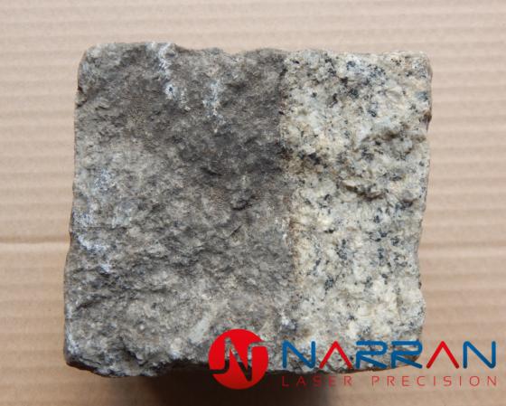 Laser cleaning granite