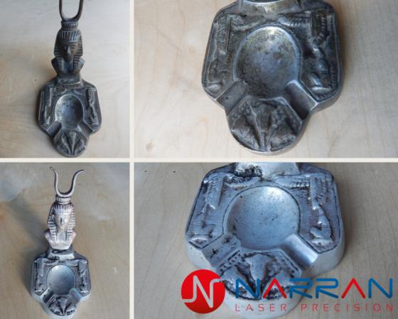 Laser cleaning silver-plated aluminum