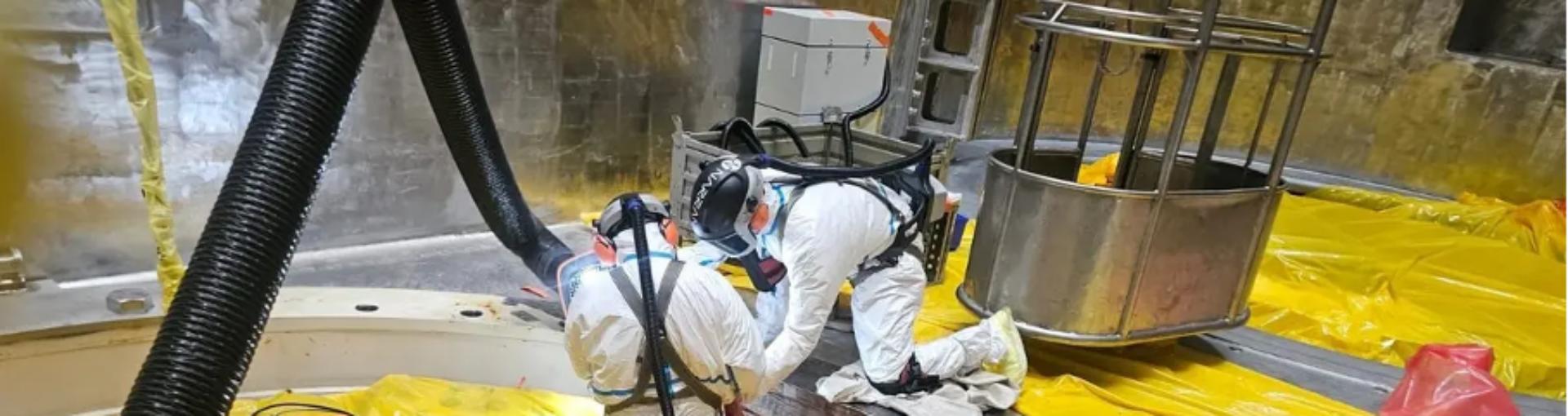 Narran v Temelíně při čištění revizní šachty laserem