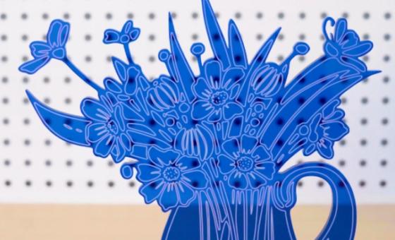 Plastic laser engraving