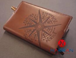 Leather laser engraving