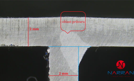 Oblast průvaru a hloubka průvaru